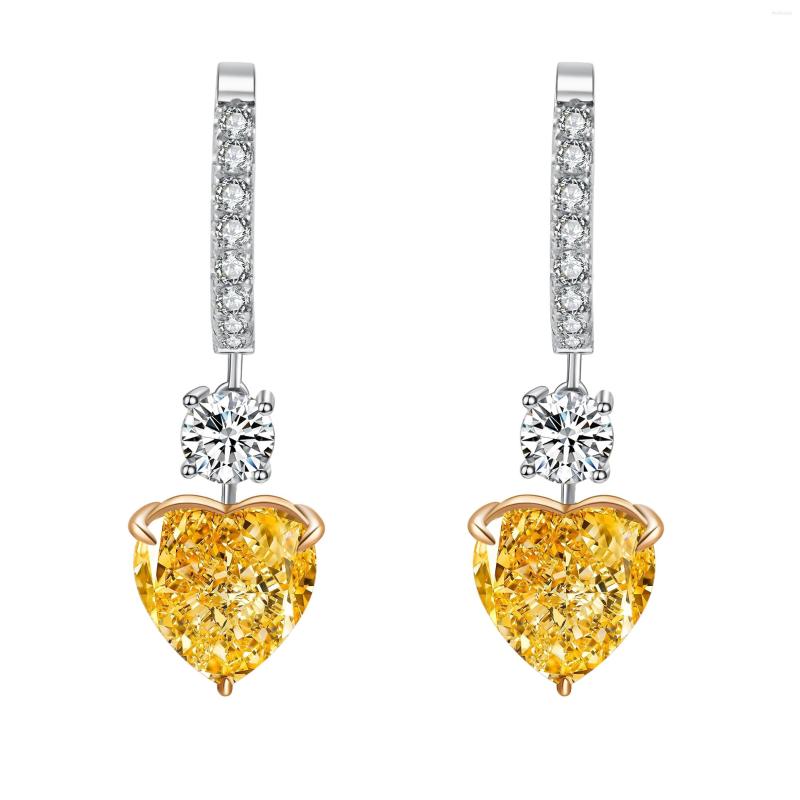 Dangle Earrings Zhanhao S925 Silver Heart Shaped Simulated Yellow Pink Diamond For Women
Dangle Earrings Zhanhao S925 Silver Heart Shaped Simulated Yellow Pink Diamond For Women