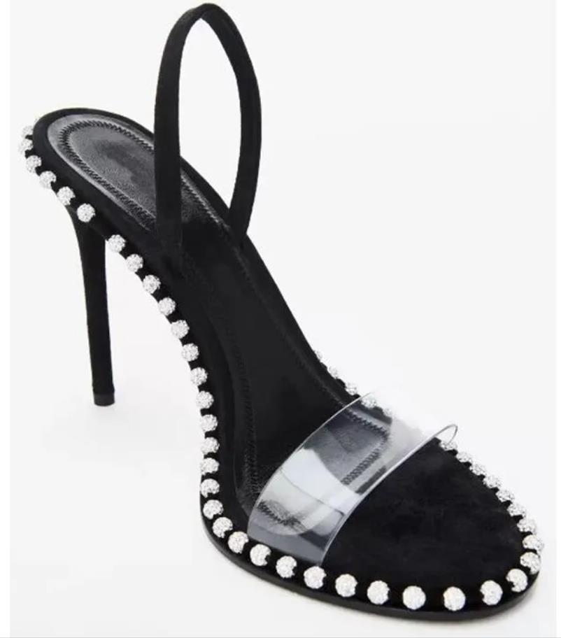2023 Top Agrade Rhinestone Real Leather Dress Shoes Studded Sling Back Sandals Sandals Nova High Heels Size 34 to 40
2023 Top Agrade Rhinestone Real Leather Dress Shoes Studded Sling Back Sandals Sandals Nova High Heels Size 34 to 40