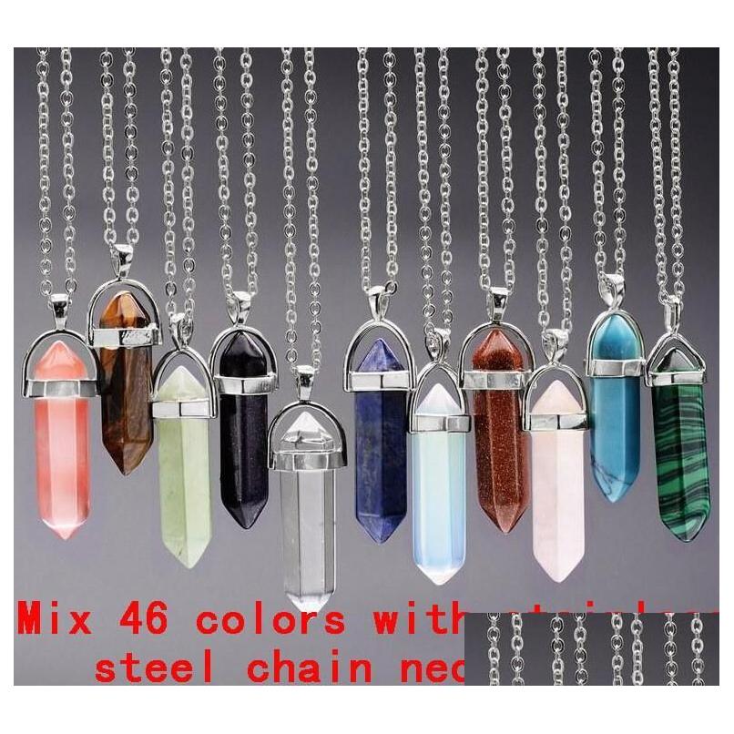 Pendant Necklaces Necklace Jewelry Healing Crystals Amethyst Rose Quartz Bead Chakra Point Women Men Natural Stone Pendants Leather Dhzny
Pendant Necklaces Necklace Jewelry Healing Crystals Amethyst Rose Quartz Bead Chakra Point Women Men Natural Stone Pendants Leather Dhzny