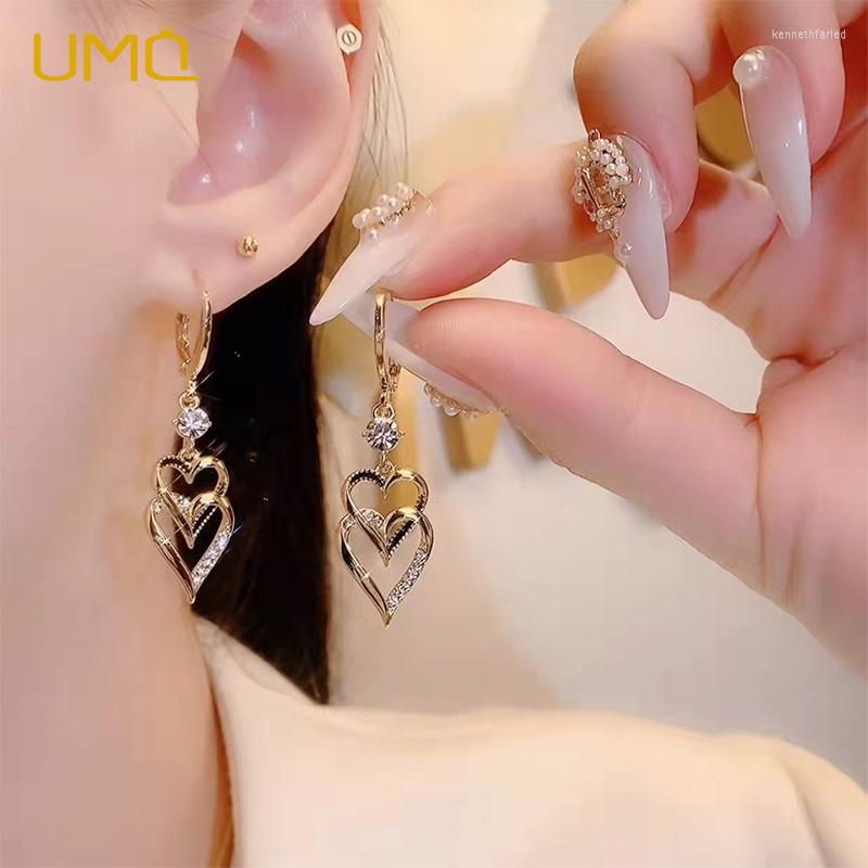 Dangle Earrings UMQ Luxury Zircon Drop For Women Shiny Crystal Heart Earring Wedding Party Jewelry
Dangle Earrings UMQ Luxury Zircon Drop For Women Shiny Crystal Heart Earring Wedding Party Jewelry