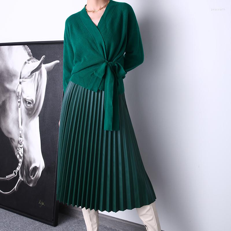 Skirts Women Leather Pleated Skirt Feminino Harajuku Lambskin Waistband Buttons Long Jupe Mujer Orange Brown Saias Longas Streetwear, Black
Skirts Women Leather Pleated Skirt Feminino Harajuku Lambskin Waistband Buttons Long Jupe Mujer Orange Brown Saias Longas Streetwear, Black