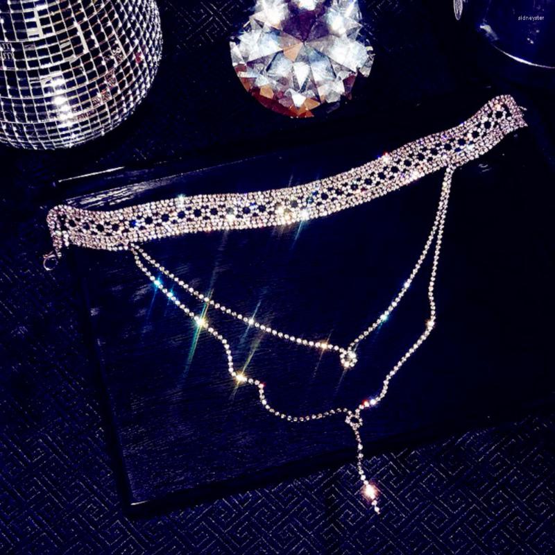 Chains Shiny Full Rhinestone Chain Multi-layer Necklace Jewelry For Women Statement Long Tassel Choker Crystal Collar Party Jewell
Chains Shiny Full Rhinestone Chain Multi-layer Necklace Jewelry For Women Statement Long Tassel Choker Crystal Collar Party Jewell
