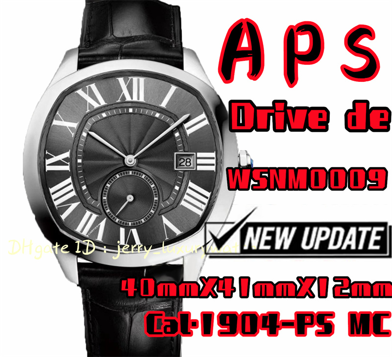 APS Drive de car Luxury men's watch. 40mmX41mmX12mm, Cal.1904-PS MC mechanical movement, quenched blue steel pointer full stereo four, Only box.no watch
