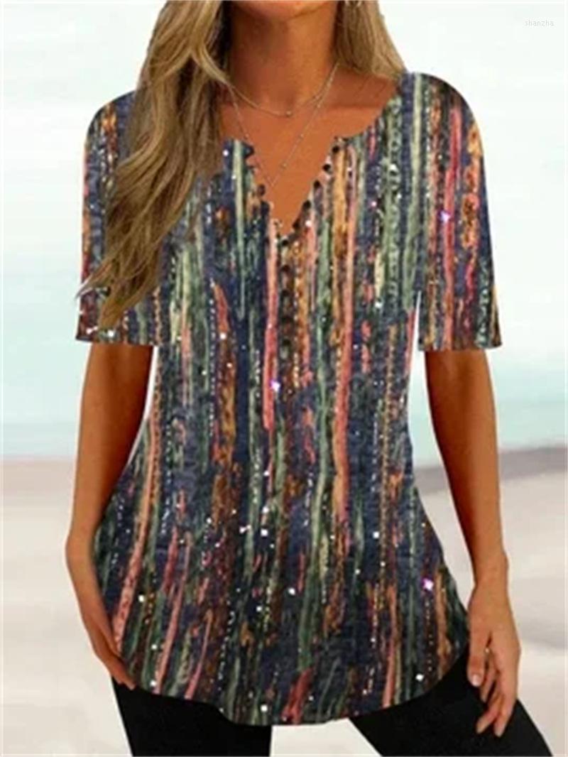 Women' Blouses Tee T-Shirt 2023 Selling Fashion Top Women Summer V-Neck Pullover Short Sleeve Button Printed Shirt For
Women' Blouses Tee T-Shirt 2023 Selling Fashion Top Women Summer V-Neck Pullover Short Sleeve Button Printed Shirt For