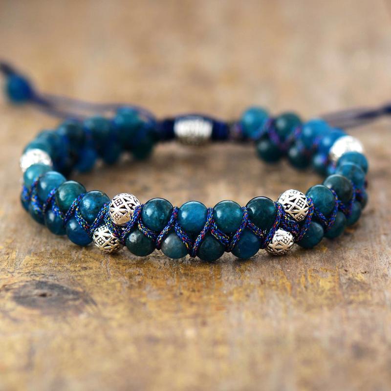 Charm Bracelets Men Steampunk 6MM Apatite Braided Friendship Lovers Couples Wristaband Macrame Bangles Bracelet Jewelry
Charm Bracelets Men Steampunk 6MM Apatite Braided Friendship Lovers Couples Wristaband Macrame Bangles Bracelet Jewelry