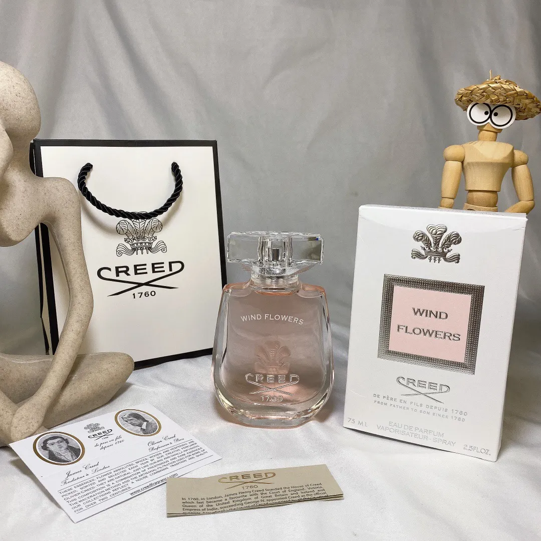 Creed Wind Flowers Perfume Fragrance Eau De Parfum 75ml Paris 2.5fl.oz Long Lasting Smell High Quality EDP Woman Cologne Spray Woemn Intense
Creed Wind Flowers Perfume Fragrance Eau De Parfum 75ml Paris 2.5fl.oz Long Lasting Smell High Quality EDP Woman Cologne Spray Woemn Intense