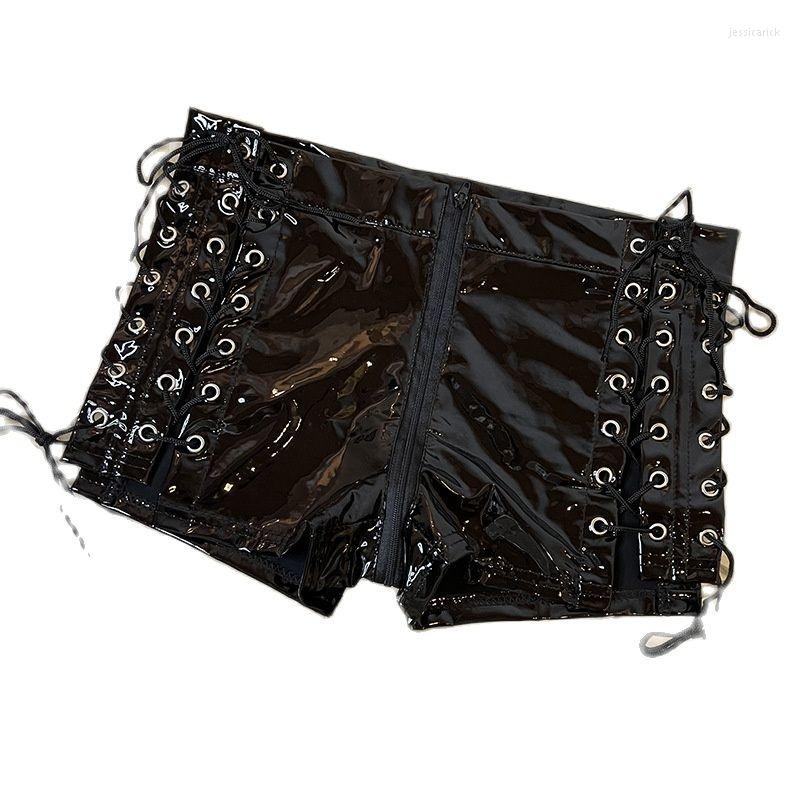 Women' Shorts Women Black Bright Pvc Leather Bandage Lace Up Side Crisscross Low Waist Skinny, Beige
Women' Shorts Women Black Bright Pvc Leather Bandage Lace Up Side Crisscross Low Waist Skinny, Beige