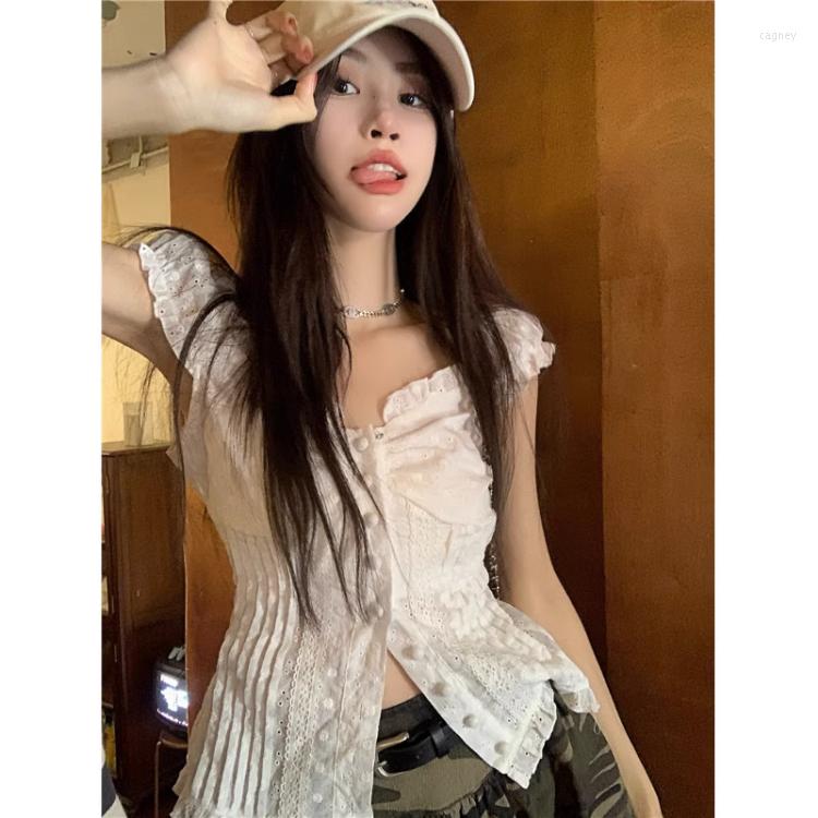 Women's Blouses Korobov Sexy White Lace Shirts Female Spring Solid Niche One-word Shoulder Y2k Tops Korean Fashion Roupas Femininas
Women's Blouses Korobov Sexy White Lace Shirts Female Spring Solid Niche One-word Shoulder Y2k Tops Korean Fashion Roupas Femininas