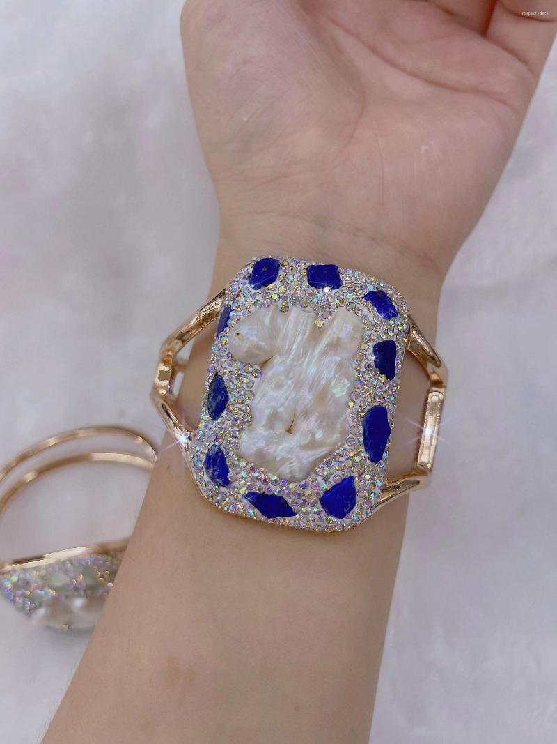Bangle Natural Baroque Freshwater Pearl Bracelet Exquisite High-end Hand-inlaid Czech Women's Banquet Jewelry
Bangle Natural Baroque Freshwater Pearl Bracelet Exquisite High-end Hand-inlaid Czech Women's Banquet Jewelry