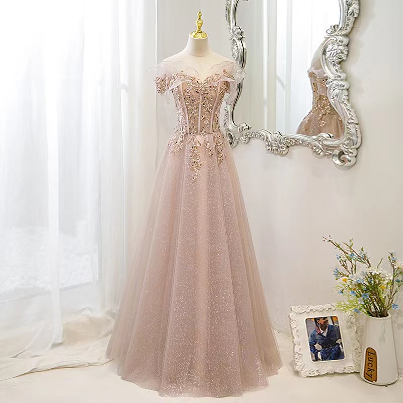 2023 Sexy pink Mother Of The Bride Dresses Deep V Neck Beads Crystal Long off shoulder Backless Chiffon sequined Floor Length Evening Wear Prom w