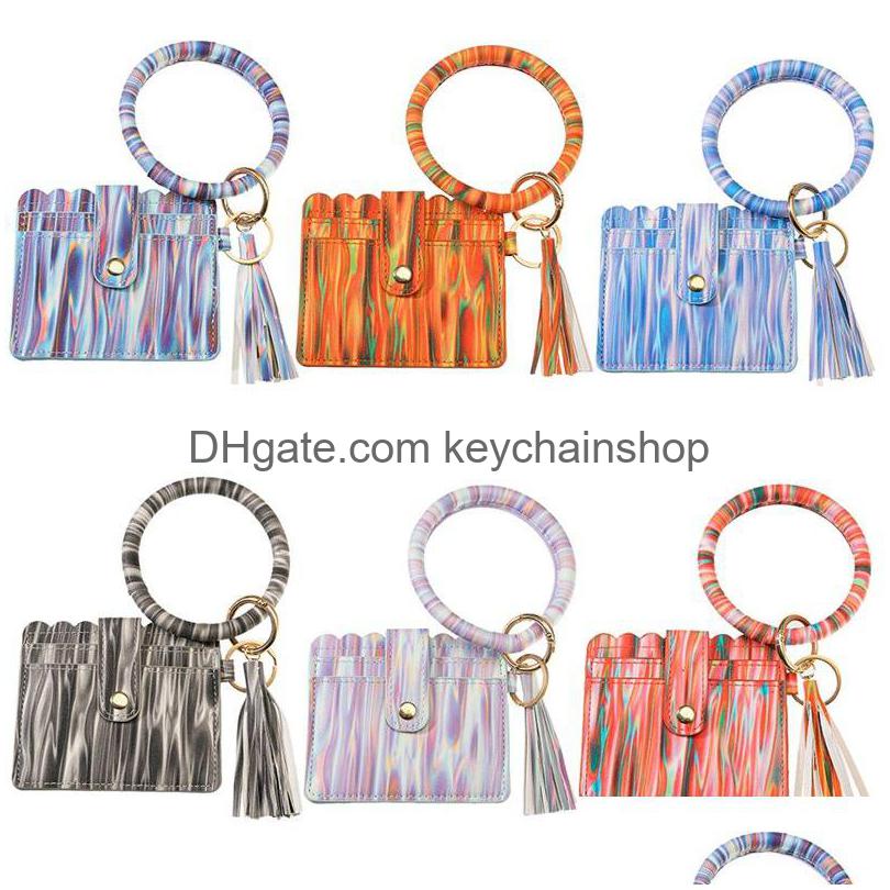 Key Rings Pu Leather Card Bag Keychains Party Bracelet Keychain Wallet With Tassels String Bangle Ring Holder Wristlet Handbag Drop Dhwaf
Key Rings Pu Leather Card Bag Keychains Party Bracelet Keychain Wallet With Tassels String Bangle Ring Holder Wristlet Handbag Drop Dhwaf