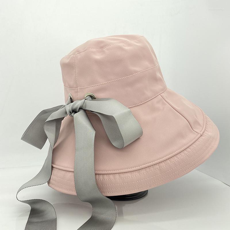 Berets Summer Women With Bow Sun Uv Protection Fisherman Cap Bucket Hat Wide Brim Sunhat Female Foldable Anti-UV Beach Chapeau, As the picture shows
Berets Summer Women With Bow Sun Uv Protection Fisherman Cap Bucket Hat Wide Brim Sunhat Female Foldable Anti-UV Beach Chapeau, As the picture shows