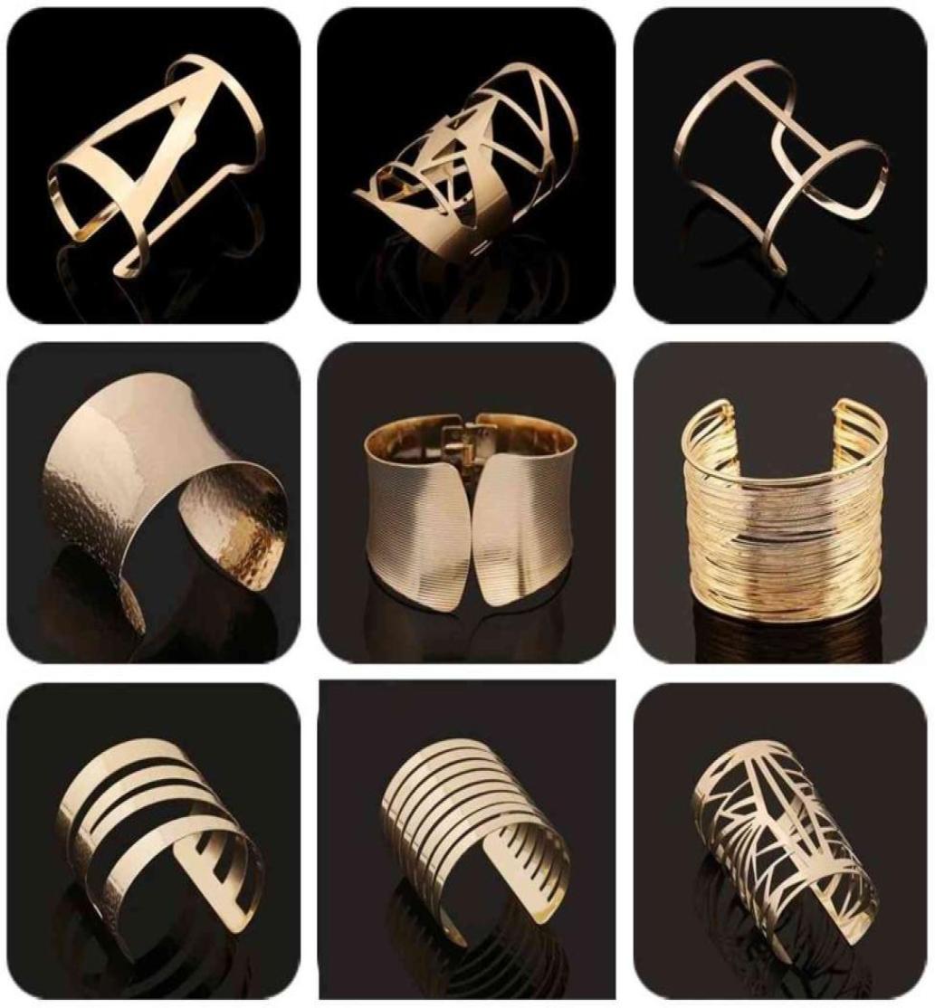Gold Silver Color Hollow Wide Cuff Bracelets Bangles for Women Men Punk Geometric Alloy Open Big Bangle Bracelet Fashion Jewelry3730979
Gold Silver Color Hollow Wide Cuff Bracelets Bangles for Women Men Punk Geometric Alloy Open Big Bangle Bracelet Fashion Jewelry3730979