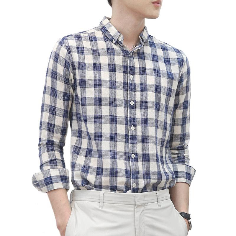 Men's Casual Shirts Fashion Fresh Men Plaid Shirt Autumn Long Sleeve Chemise Homme Cotton Male Check Button ShirtsMen's, Dark brown
Men's Casual Shirts Fashion Fresh Men Plaid Shirt Autumn Long Sleeve Chemise Homme Cotton Male Check Button ShirtsMen's, Dark brown