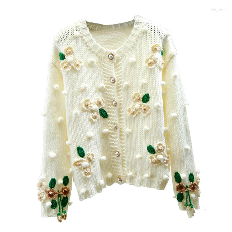Women's Knits Handmade Embroidery Three-Dimensional Flower Cute Soft Single Breasted Thick Line Knitted Sweater Cardigan Coat For Women, Pink
Women's Knits Handmade Embroidery Three-Dimensional Flower Cute Soft Single Breasted Thick Line Knitted Sweater Cardigan Coat For Women, Pink