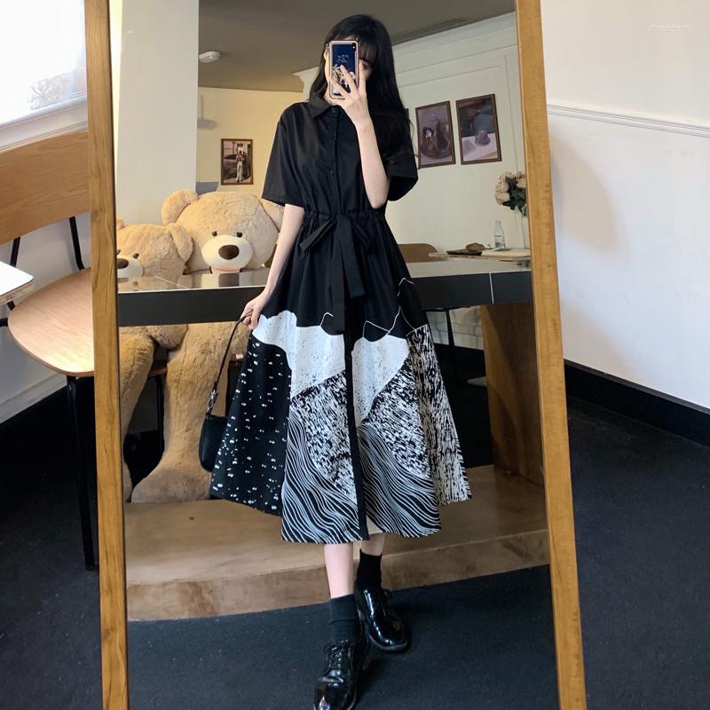 Party Dresses 2023 Summer Office Lady Fashion Korean Woman Dress Elbise Plus Size Print Patchwork Maxi Long Short Sleeve Shirt Women, Black
Party Dresses 2023 Summer Office Lady Fashion Korean Woman Dress Elbise Plus Size Print Patchwork Maxi Long Short Sleeve Shirt Women, Black