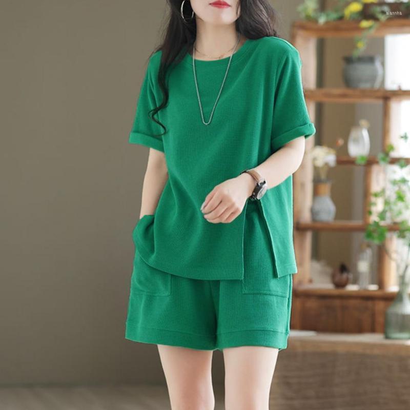 Women's Tracksuits Casual Summer Top And Shorts Set For Women Tracksuit Two-piece Suit Female Sports Short Sleeve Wide Leg Solid Color, Black
Women's Tracksuits Casual Summer Top And Shorts Set For Women Tracksuit Two-piece Suit Female Sports Short Sleeve Wide Leg Solid Color, Black