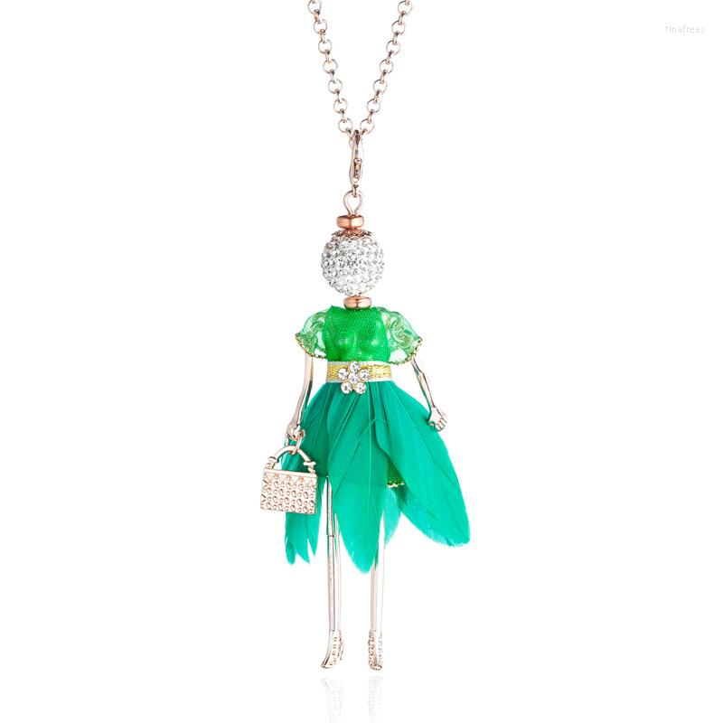 Pendant Necklaces Multicolored Yarn Feather Long Dress Doll Choker Necklaces&Pendants Cute Dancing Girl Chain Collares For Women Maxi
Pendant Necklaces Multicolored Yarn Feather Long Dress Doll Choker Necklaces&Pendants Cute Dancing Girl Chain Collares For Women Maxi