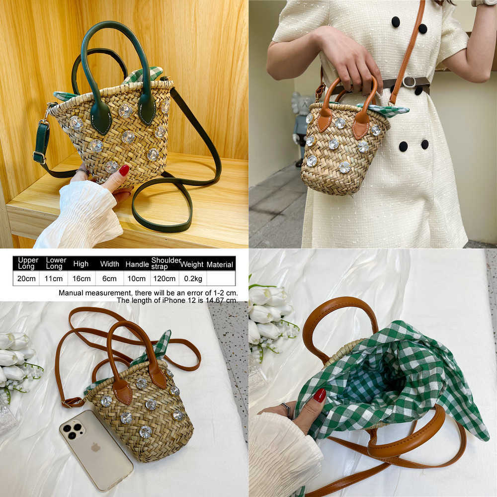 Nxy Diamond Crossbody Bags for Women Fashion Weave 's Straw Shoulder Luxury Designer Handbags Beach Messenger 230424, Brown
Nxy Diamond Crossbody Bags for Women Fashion Weave 's Straw Shoulder Luxury Designer Handbags Beach Messenger 230424, Brown