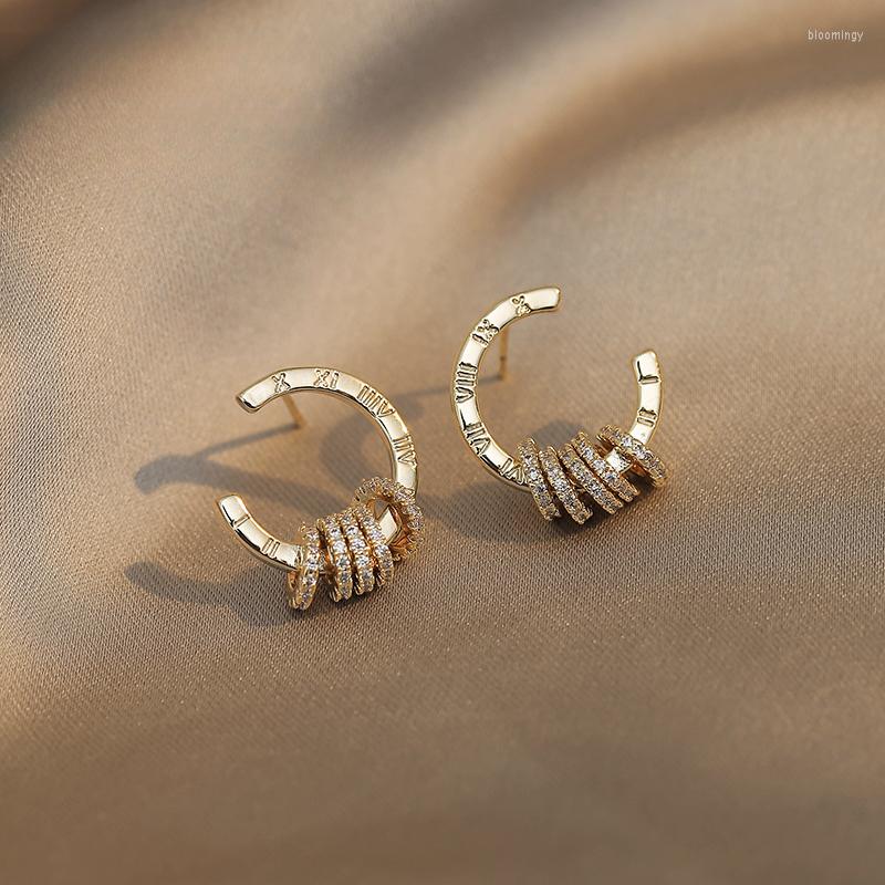 Stud Earrings Classic Roman Digital Round With Simple Needle South Women's Jewelry Temperament Party Wholesale
Stud Earrings Classic Roman Digital Round With Simple Needle South Women's Jewelry Temperament Party Wholesale