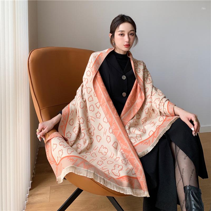 Scarves Women Autumn Winter Cashmere Pashmina Lady Travel All-match Floral Print Scarf Thick Blanket Soft Shawl Wrap Bufanda
Scarves Women Autumn Winter Cashmere Pashmina Lady Travel All-match Floral Print Scarf Thick Blanket Soft Shawl Wrap Bufanda