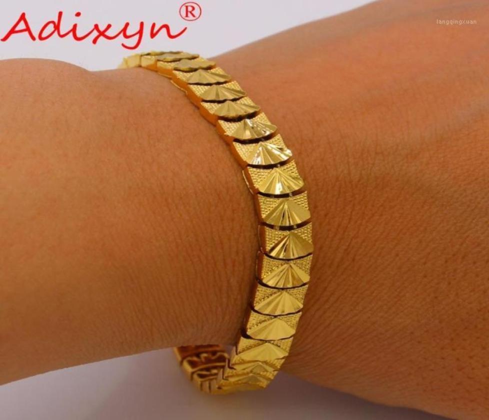Adixyn 21cm Bracelet for WomenMen Gold Color Copper Dubai Bangles Hand Chain Jewelry AfricanEthiopianArab Gifs N05071313803113
Adixyn 21cm Bracelet for WomenMen Gold Color Copper Dubai Bangles Hand Chain Jewelry AfricanEthiopianArab Gifs N05071313803113