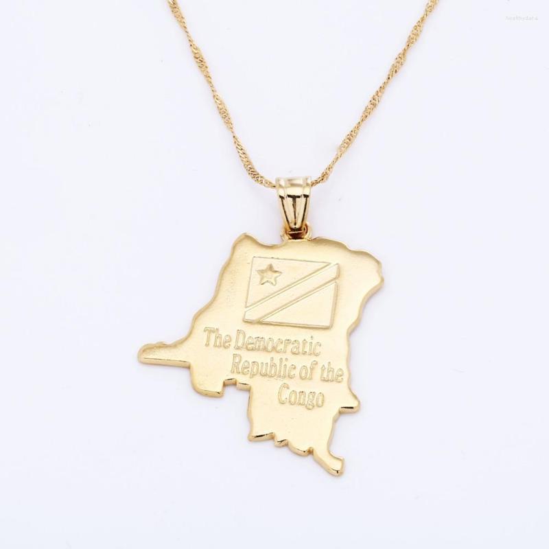Pendant Necklaces Democratic Republic Of The Congo National Flag Map Gold Color DRC Kinshasa Necklace Chain Jewelry For Women
Pendant Necklaces Democratic Republic Of The Congo National Flag Map Gold Color DRC Kinshasa Necklace Chain Jewelry For Women