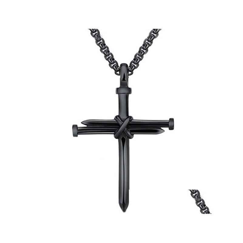 Pendant Necklaces Mens Jewelry Stainless Steel Nail And Rope Cross Necklace Drop Delivery Pendants Dhtye
Pendant Necklaces Mens Jewelry Stainless Steel Nail And Rope Cross Necklace Drop Delivery Pendants Dhtye