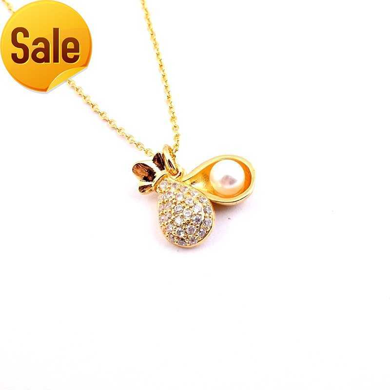 Aug jewelry Singapore chomel money bag necklace 18K real gold plated pearl clavicle chain Simple temperament niche necklace
Aug jewelry Singapore chomel money bag necklace 18K real gold plated pearl clavicle chain Simple temperament niche necklace