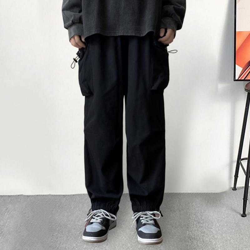 Men' Pants Casual Men' Drawstring Elastic Waist Loose Straight Multiple Pockets Polyester Solid Color Cargo Streetwear, Black
Men' Pants Casual Men' Drawstring Elastic Waist Loose Straight Multiple Pockets Polyester Solid Color Cargo Streetwear, Black