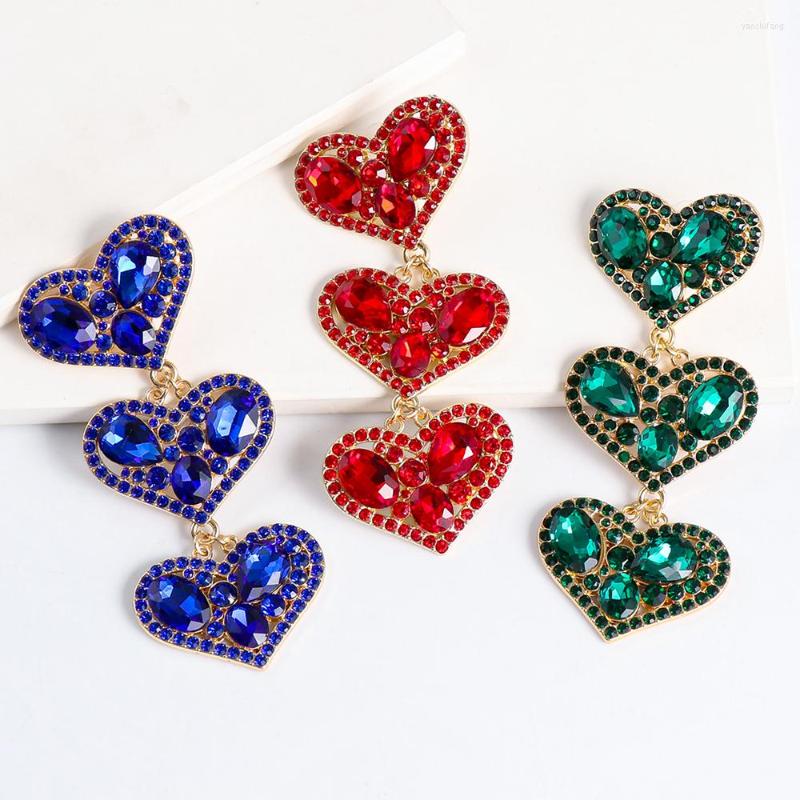 Dangle Earrings Colorful Rhinestone Hoop Heart Crystal Drop Earring Luxury Earing For Women Jewelry Accessories Wholesale
Dangle Earrings Colorful Rhinestone Hoop Heart Crystal Drop Earring Luxury Earing For Women Jewelry Accessories Wholesale