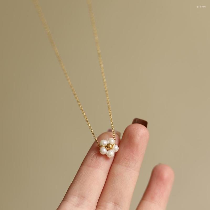 Pendant Necklaces Stainless Steel Natural Pearl Flower Necklace 18K Gold Plating Chain High Quality Jewelry For Women Girls Gift
Pendant Necklaces Stainless Steel Natural Pearl Flower Necklace 18K Gold Plating Chain High Quality Jewelry For Women Girls Gift