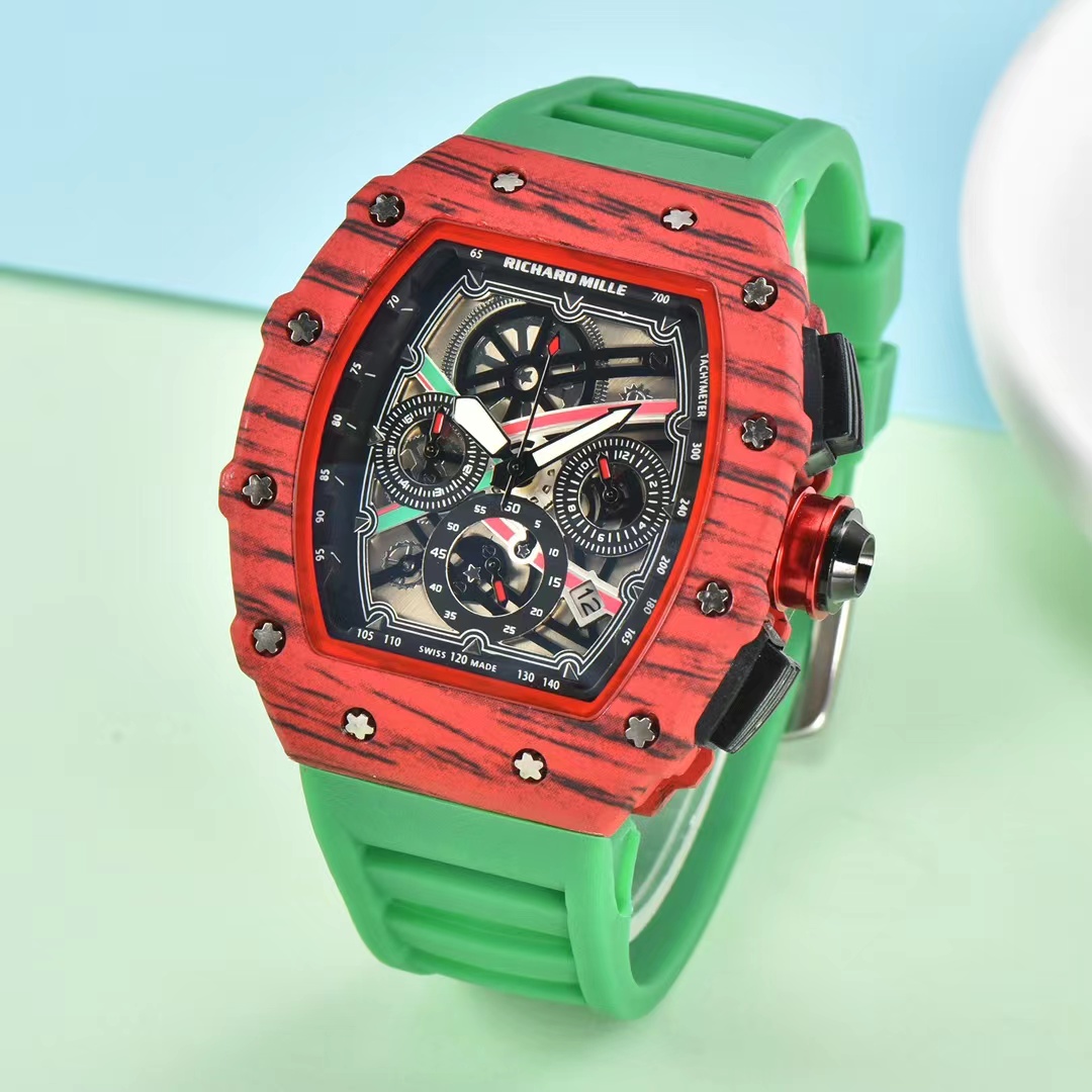 New Top Luxury Mens Watch Quartz Chronograph Swiss Mens Wristwatch Iced Out Hip Hop Rubber Strap Sport Men Watch Male
New Top Luxury Mens Watch Quartz Chronograph Swiss Mens Wristwatch Iced Out Hip Hop Rubber Strap Sport Men Watch Male