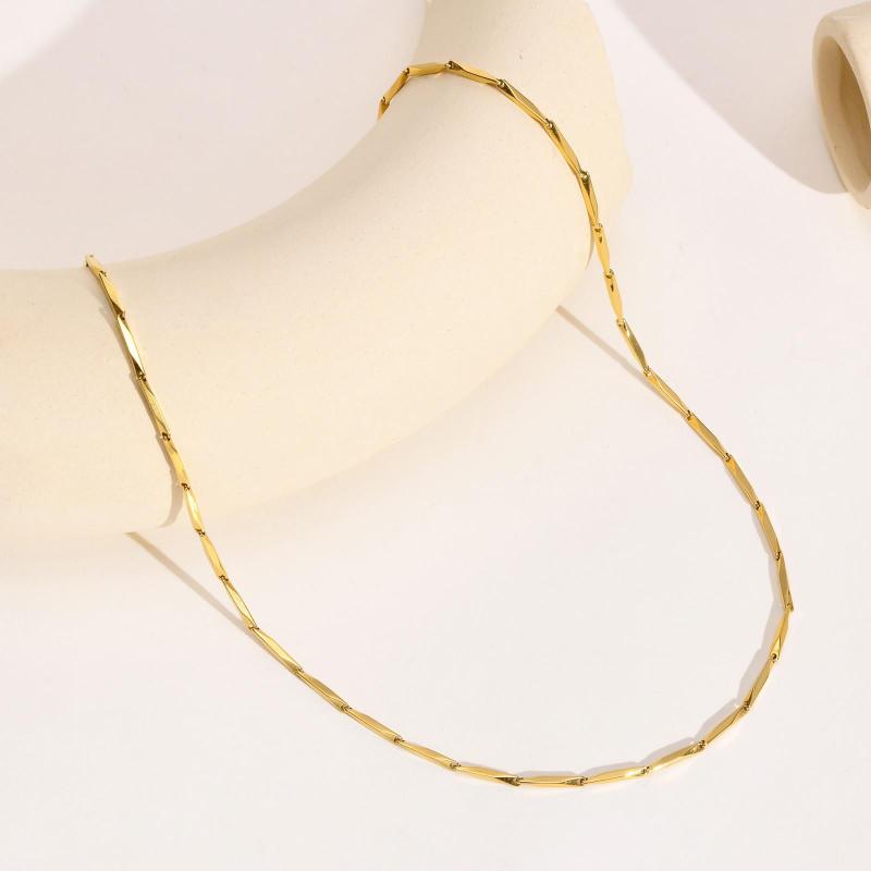 Chains Elongated Plain Chain Necklace For Women Bar Link Stainless Steel Neck Jewelry
Chains Elongated Plain Chain Necklace For Women Bar Link Stainless Steel Neck Jewelry
