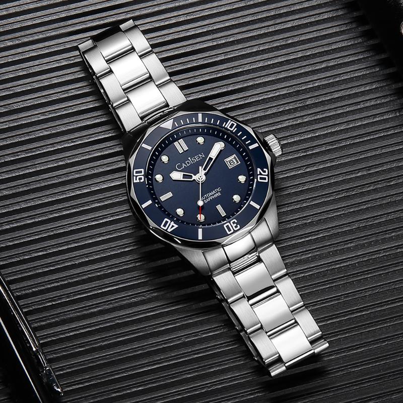 Wristwatches Self-winding Ceramic Bezel Mechanical Men's Watch Japanese Movement Sapphire Accessory Stainless Steel WatchWristwatches, Blue
Wristwatches Self-winding Ceramic Bezel Mechanical Men's Watch Japanese Movement Sapphire Accessory Stainless Steel WatchWristwatches, Blue