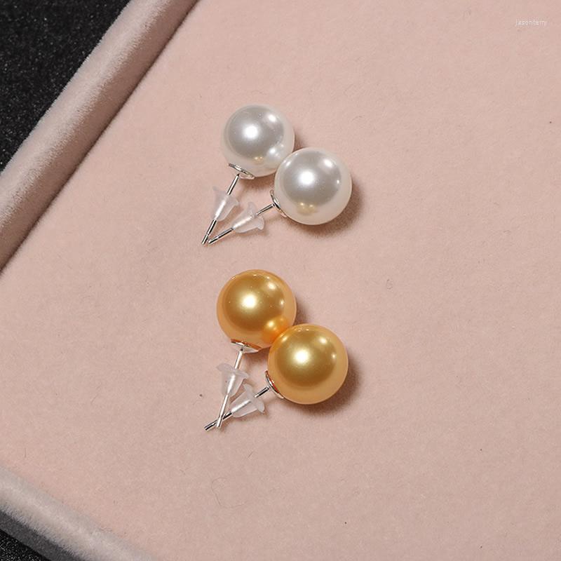 Stud Earrings Simple Fashion Women's Ear Studs Jewelry 6/8/10/12mm Round Ball Gold Color South Sea Shell Mother Of Pearl
Stud Earrings Simple Fashion Women's Ear Studs Jewelry 6/8/10/12mm Round Ball Gold Color South Sea Shell Mother Of Pearl