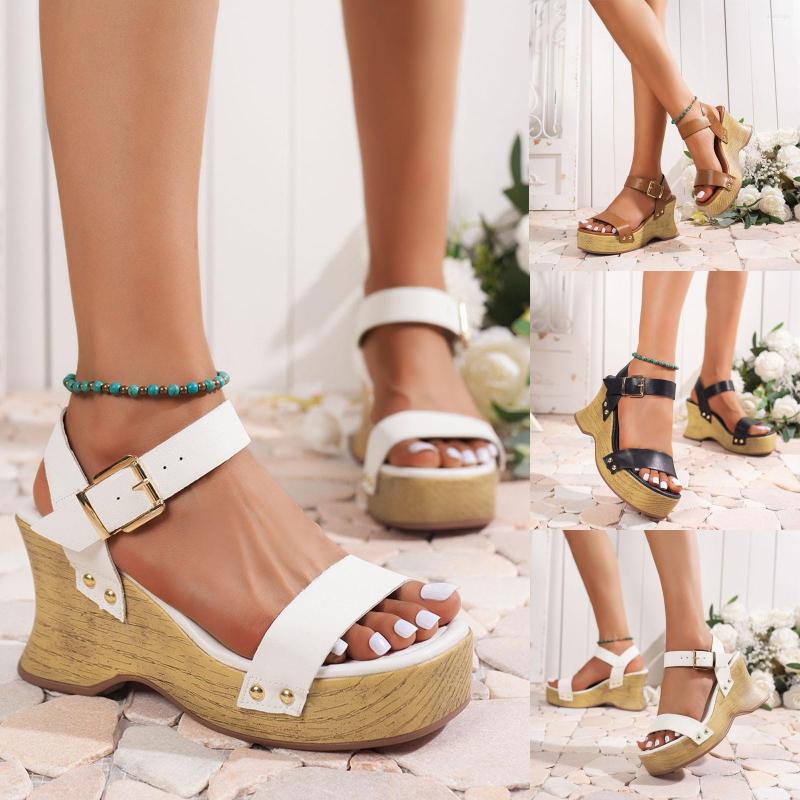 Sandals Women Summer Buckle Strap Solid Casual Open Thong Men High Heel For Slide Leather, Black
Sandals Women Summer Buckle Strap Solid Casual Open Thong Men High Heel For Slide Leather, Black