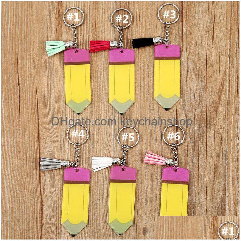 Key Rings Personalized Pencil Keychain Party Favor Diy Blank Acrylic Ring With Tassel Creative Backpack Hanging Pendant Drop Deliver Dhsbe
Key Rings Personalized Pencil Keychain Party Favor Diy Blank Acrylic Ring With Tassel Creative Backpack Hanging Pendant Drop Deliver Dhsbe