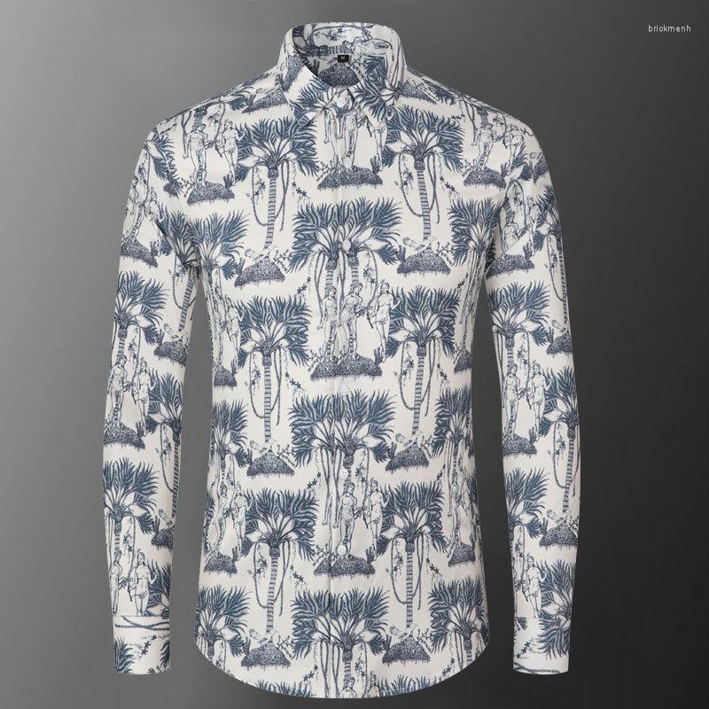 Men's Casual Shirts British Style Geometry Men Long Sleeve Dress Shirt Flower Printing Slim Fit Night Club Party Wear Tuxedo, 18
Men's Casual Shirts British Style Geometry Men Long Sleeve Dress Shirt Flower Printing Slim Fit Night Club Party Wear Tuxedo, 18
