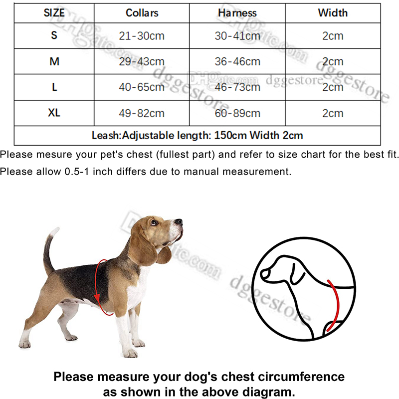 Designer Collars Leashes Set Trendy Step in Dog Harness Embroidered letter pattern Pet Collar for Small Medium Big Dogs Cat French Bulldog Poodle Corg