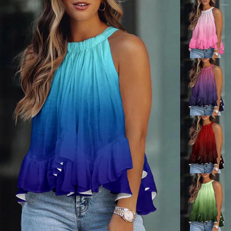 Women's Blouses Women Casual Shirt Elegant Print Sleeveless Tank Top Ruffle Tail A Day Brand With Knot Tennis, Pink
Women's Blouses Women Casual Shirt Elegant Print Sleeveless Tank Top Ruffle Tail A Day Brand With Knot Tennis, Pink