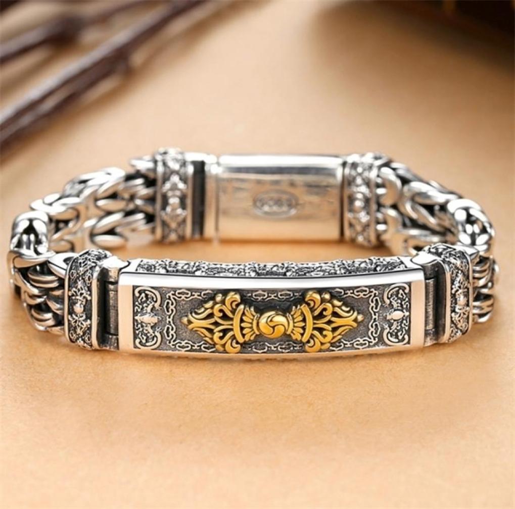 Bangle RetroSen Chinese Style Retro Silver Hipster Men039s Bracelet Creative Personality Hand Jewelry Diamond Pestle Peace Patt8936228
Bangle RetroSen Chinese Style Retro Silver Hipster Men039s Bracelet Creative Personality Hand Jewelry Diamond Pestle Peace Patt8936228