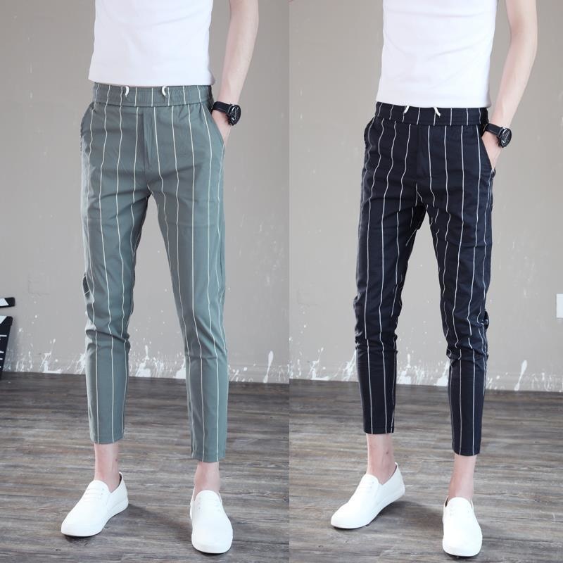 Men' Pants Summer Fashion Korean Slim Fit Striped Street Jogger Ankle-Length Men Streetwear MenMen, 886 black
Men' Pants Summer Fashion Korean Slim Fit Striped Street Jogger Ankle-Length Men Streetwear MenMen, 886 black