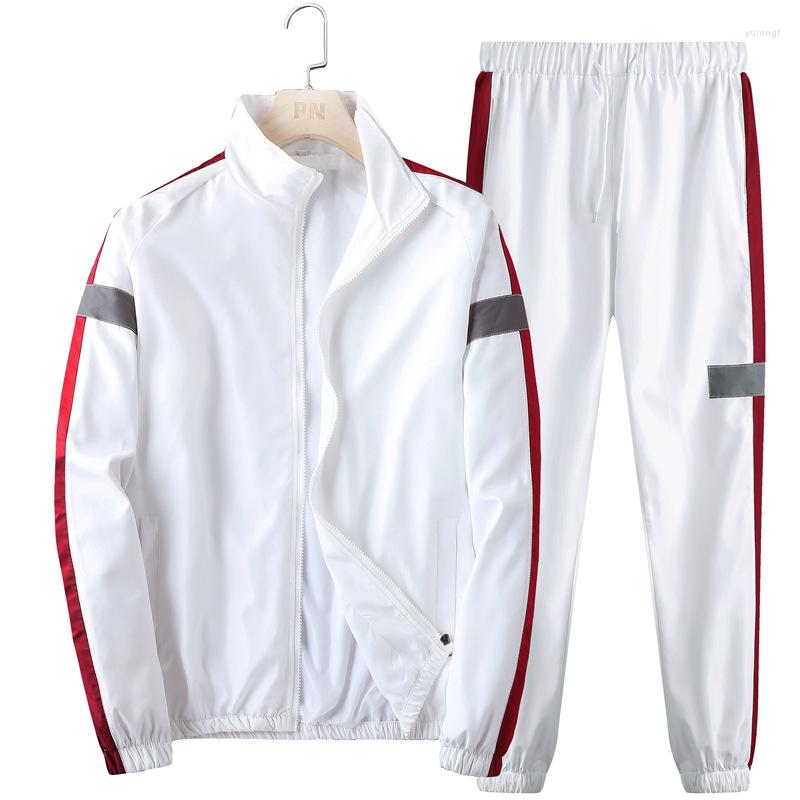 Men's Tracksuits 2spring And Autumn Suit Casual Men Standing Collar Trend Large Size Jacket Breathable Loose Fashion Sports Pants Two-piece, Black
Men's Tracksuits 2spring And Autumn Suit Casual Men Standing Collar Trend Large Size Jacket Breathable Loose Fashion Sports Pants Two-piece, Black