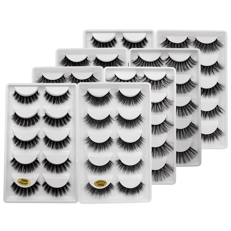 False Eyelashes Wholesale Lashes10/20/50/100 Boxes Mink 5 Pairs Natural Thick Fluffy Faux Cils Lashes In Bulk G6False
False Eyelashes Wholesale Lashes10/20/50/100 Boxes Mink 5 Pairs Natural Thick Fluffy Faux Cils Lashes In Bulk G6False