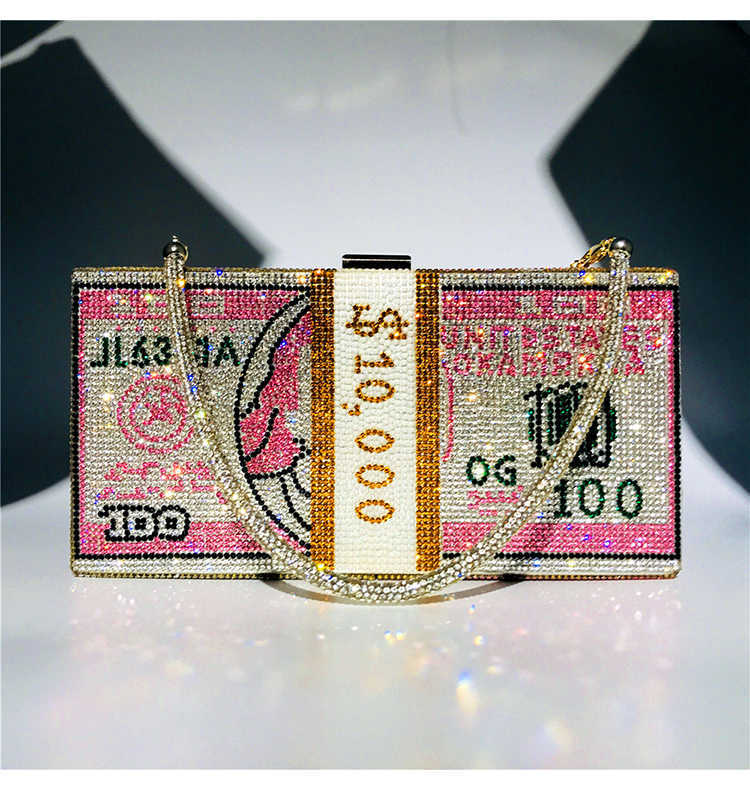 Shoulder Bags Color Rhinestones Dollars Box Evening Bag Women 2023 Luxury Designer Crystal Money Dinner Clutch Purse Ladies Chic 230426, Red
Shoulder Bags Color Rhinestones Dollars Box Evening Bag Women 2023 Luxury Designer Crystal Money Dinner Clutch Purse Ladies Chic 230426, Red