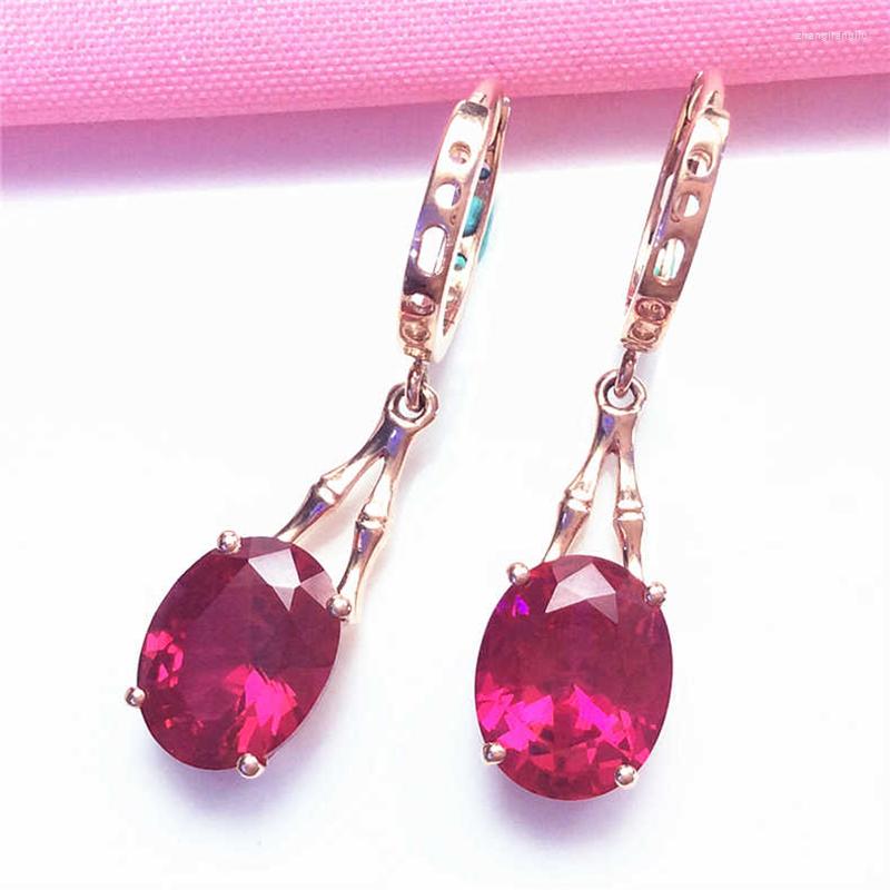 Dangle Earrings 585 Purple Gold Oval Ruby For Women 14k Rose Inlaid Triangular Crystal Fashion Light Luxury Simple Party Jewelry
Dangle Earrings 585 Purple Gold Oval Ruby For Women 14k Rose Inlaid Triangular Crystal Fashion Light Luxury Simple Party Jewelry