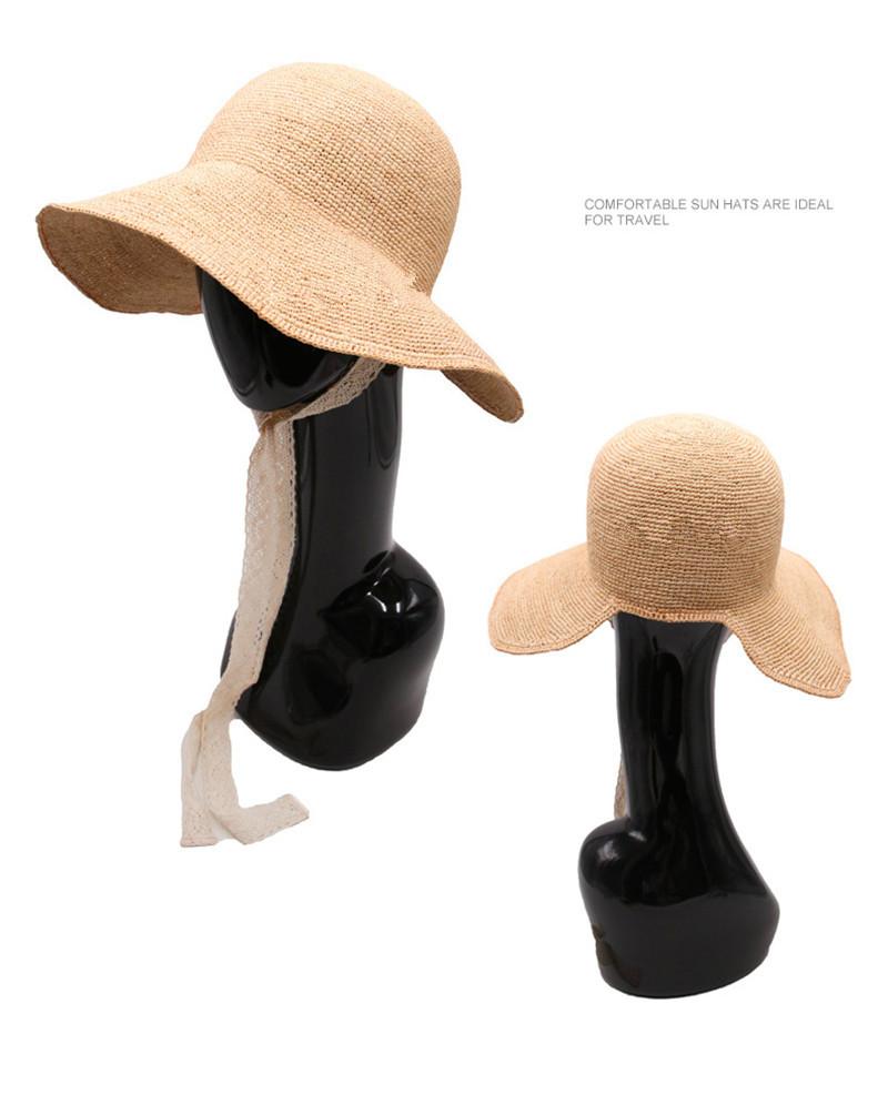 Wide Brim Hats 202306-gaoda-gouzhen Pastoral Style Handmade Fine Raffia Grass Lace Ribbon Sunshade Holiday Lady Sun Cap Women Leisure Hat, Beige
Wide Brim Hats 202306-gaoda-gouzhen Pastoral Style Handmade Fine Raffia Grass Lace Ribbon Sunshade Holiday Lady Sun Cap Women Leisure Hat, Beige
