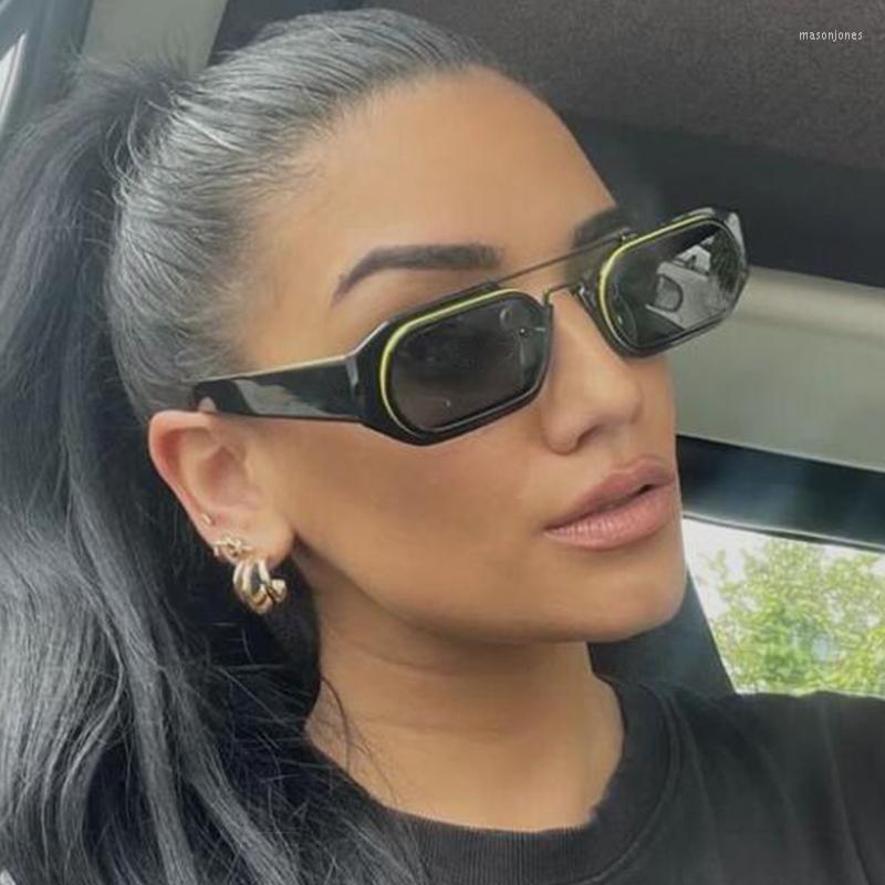 Sunglasses Retro Rectangle Double Bridges Women's Brand Designer Vintage Small Frame Sun Glasses Men Classic Black Square Shades
Sunglasses Retro Rectangle Double Bridges Women's Brand Designer Vintage Small Frame Sun Glasses Men Classic Black Square Shades