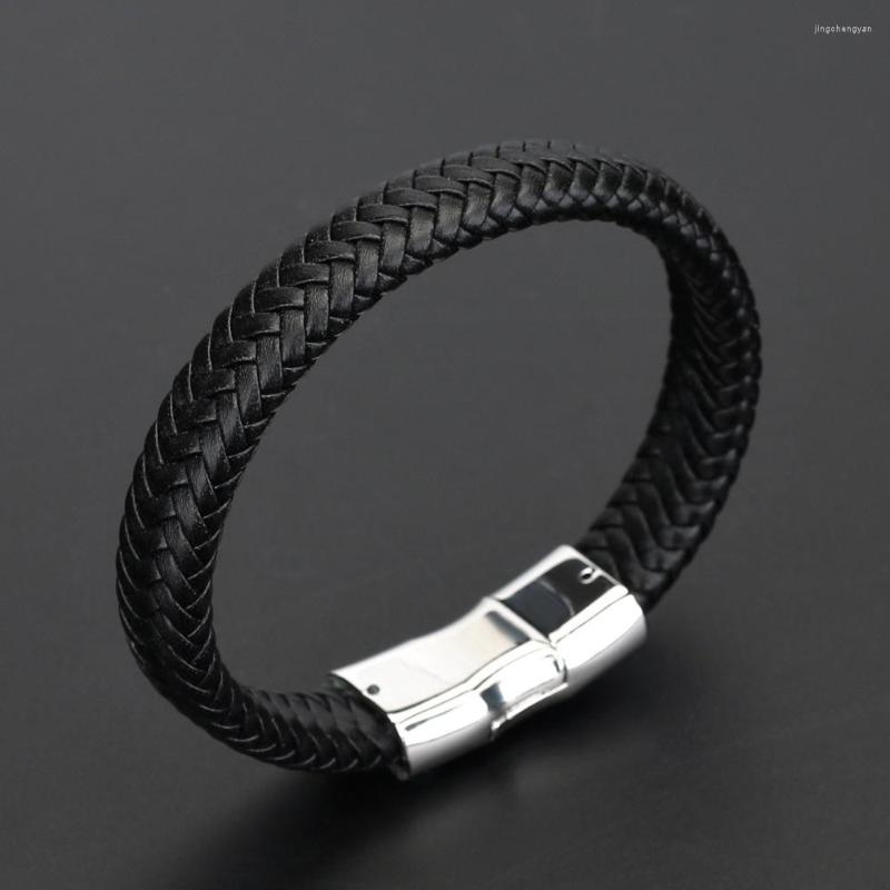 Bangle Trendy Genuine Leather Bracelets Men Stainless Steel Multilayer Braided Rope For Male Female Jewelry
Bangle Trendy Genuine Leather Bracelets Men Stainless Steel Multilayer Braided Rope For Male Female Jewelry